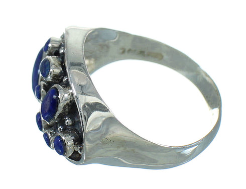 Sterling Silver Lapis Ring Size 7 AX88489